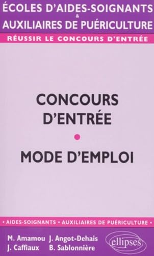 9782729805821: Concours d'entre AS/AP - Mode d'emploi