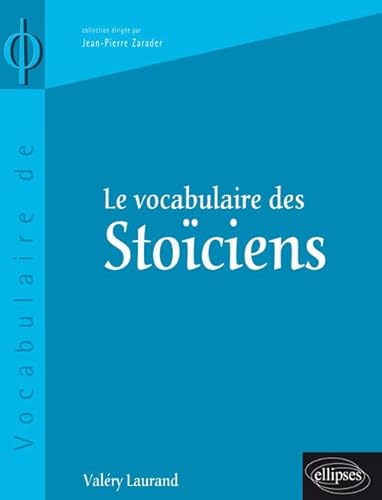 9782729809843: vocabulaire des Stociens (Le): 1