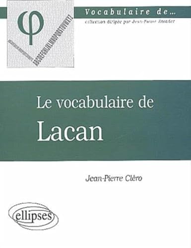 Beispielbild fr Le vocabulaire de Lacan zum Verkauf von Librairie Th  la page