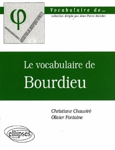 Imagen de archivo de Le vocabulaire de Bourdieu a la venta por Librairie Th  la page