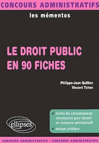 Imagen de archivo de Le droit public en 90 fiches a la venta por Ammareal