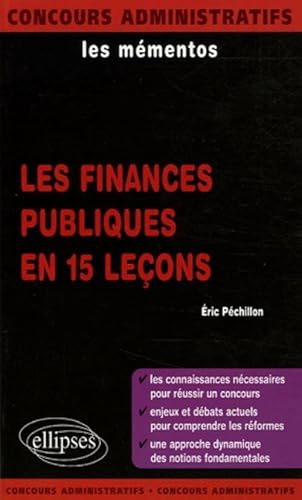 Stock image for Les finances publiques en 15 leons for sale by medimops