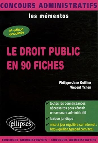 Beispielbild fr Le droit public en 90 fiches zum Verkauf von medimops