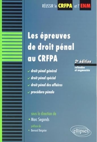 Stock image for Les preuves de droit pnal au CRFPA for sale by Ammareal