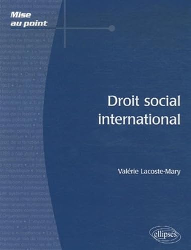 Stock image for Droit social international for sale by Ammareal