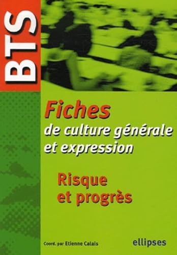Beispielbild fr Risque et progrs : Fiches BTS de culture gnrale et expression zum Verkauf von Ammareal