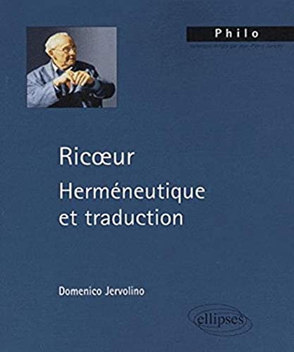 9782729836061: Ricœur. Hermneutique et traduction (Philo)