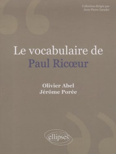 Beispielbild fr Le vocabulaire Paul Ric?ur. Nouvelle dition zum Verkauf von Gallix