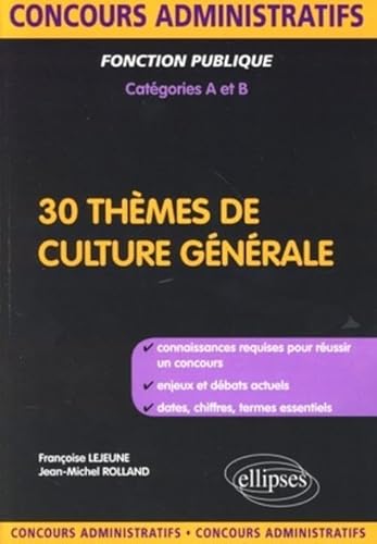 Imagen de archivo de 30 Themes de Culture Generale a la venta por Ammareal