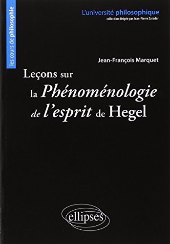 Beispielbild fr Leons sur la Phnomnologie de l'esprit de Hegel. Nouvelle dition zum Verkauf von Gallix