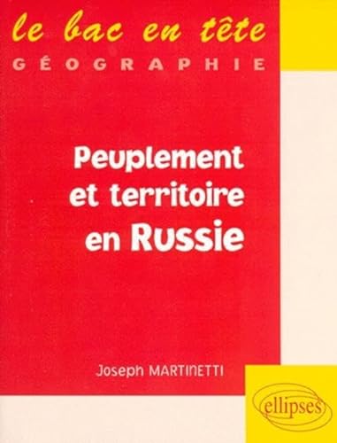 Beispielbild fr Peuplement et territoire en Russie zum Verkauf von medimops