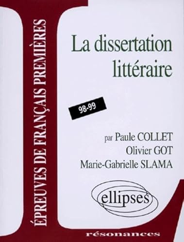 Stock image for Epreuves anticipes de franais, 3e sujet : La dissertation littraire for sale by Ammareal