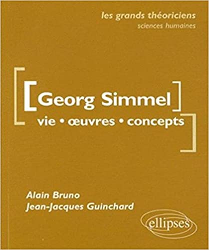 Simmel Georg (9782729851347) by Bruno, Alain; Guinchard, Jean-Jacques