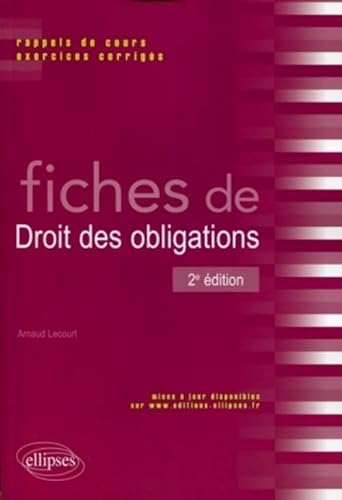 Stock image for Fiches de droit des obligations for sale by Ammareal