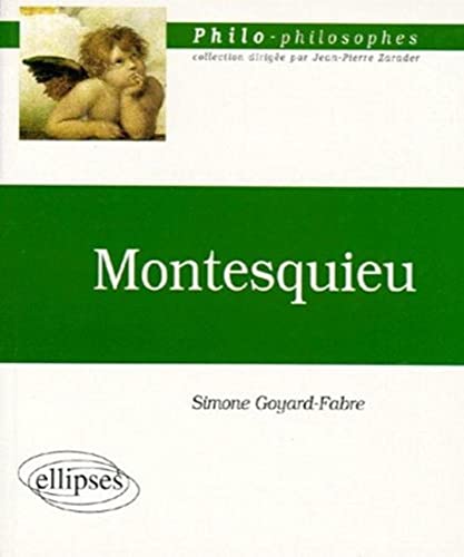 Stock image for Montesquieu for sale by medimops