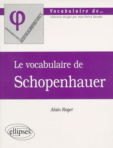 9782729868895: Le vocabulaire de Schopenhauer