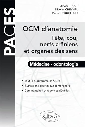 9782729870263: QCM d'Anatomie Tte & Cou Nerfs Craniens & Organes des Sens Odontologie