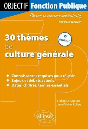 Beispielbild fr 30 Thmes De Culture Gnrale zum Verkauf von RECYCLIVRE