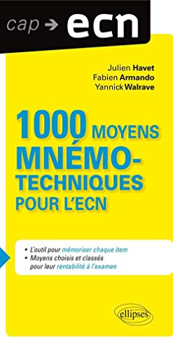 9782729872663: 1000 moyens mnmotechniques pour l'ECN (Cap ECN)