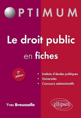 Stock image for Le Droit Public en Fiches for sale by medimops