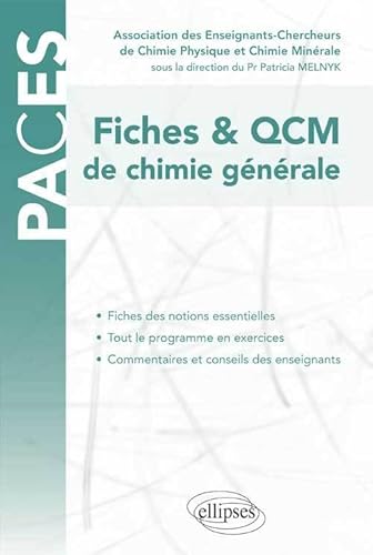 Imagen de archivo de PACES Fiches & QCM de Chimie Gnrale UE1 a la venta por medimops