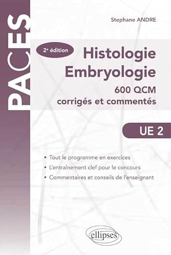 Beispielbild fr Histologie Embryologie 600 QCM Corrigs et Comments UE2 zum Verkauf von Ammareal