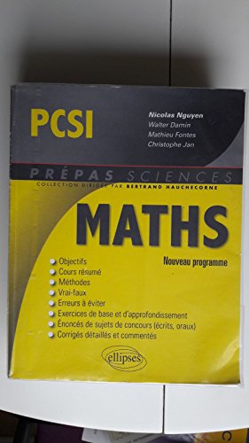 Stock image for Maths PCSI Conforme au Programme 2013 for sale by medimops