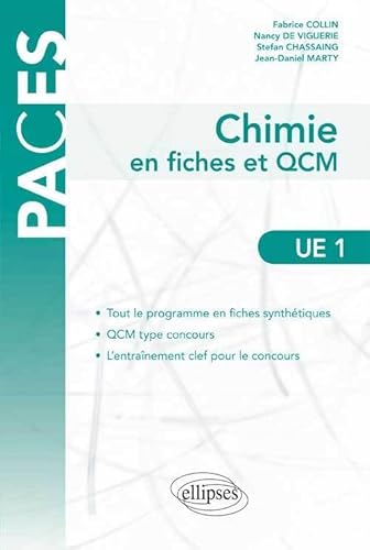 Stock image for Chimie en Fiches et QCM UE1 for sale by Ammareal