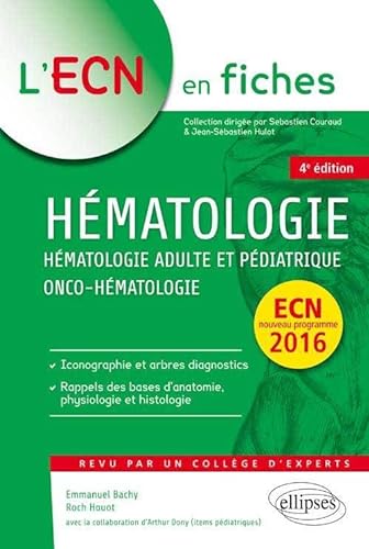 Beispielbild fr Hmatologie Adulte et Pdiatrique Onco-Hmatologie ECN 2016 zum Verkauf von Ammareal