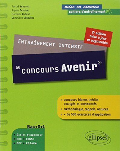 Beispielbild fr Entranement intensif pour russir le concours Avenir zum Verkauf von Ammareal