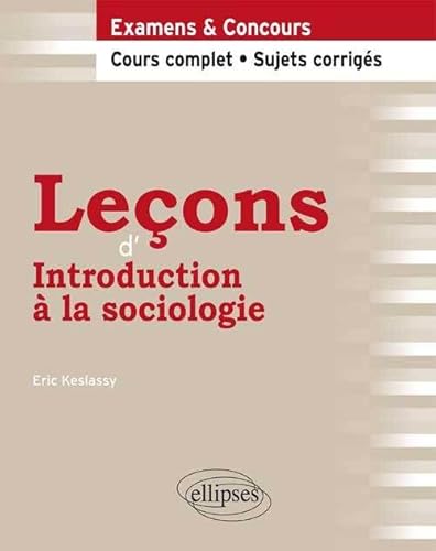 9782729884574: Leons d'Introduction  la Sociologie