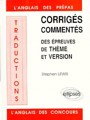 Stock image for Traductions. 1. Traductions, corrigs comments des preuves de thme et version 1984-1988 for sale by Chapitre.com : livres et presse ancienne