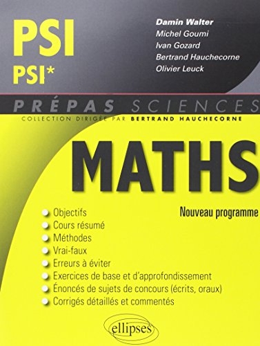 Beispielbild fr Maths PSI/PSI* Programme 2014 zum Verkauf von Ammareal