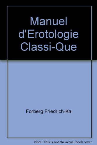 Stock image for Manuel d'erotologie classique (De figuris Veneris) for sale by Librairie Laumiere