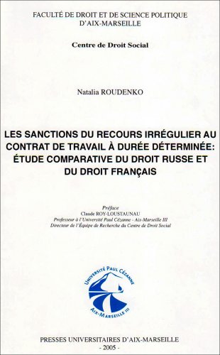 Stock image for Les sanctions de recours irrgulier au contrat de travail for sale by A TOUT LIVRE