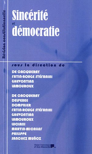 Beispielbild fr Sincrit et dmocratie zum Verkauf von Ammareal