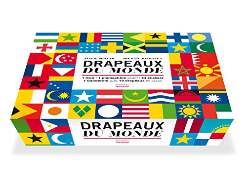 Beispielbild fr Drapeaux du monde : Avec 1 planisphre gant, 84 stickers, 1 banderole avec 10 drapeaux en tissus zum Verkauf von medimops