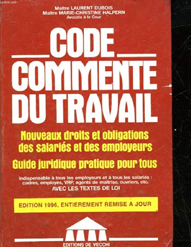 9782732801209: Code Commente Du Travail