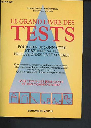Stock image for Le grand livre des tests for sale by A TOUT LIVRE