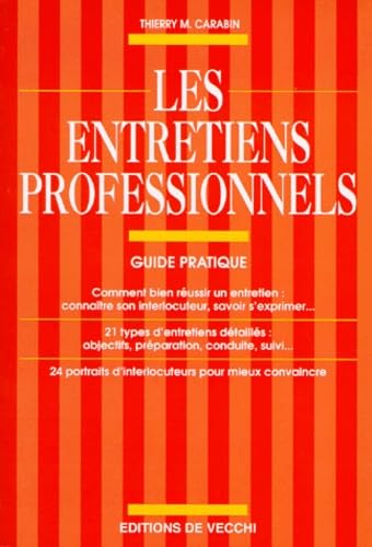 Stock image for LES ENTRETIENS PROFESSIONNELS. Guide pratique for sale by medimops