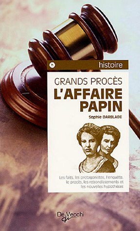 Imagen de archivo de L'Affaire Papin a la venta por pompon