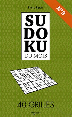 Beispielbild fr Sudoku du mois N 9: 40 Grilles zum Verkauf von Ammareal
