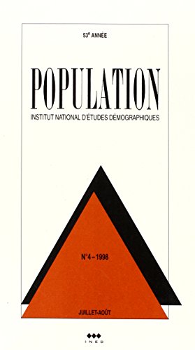 Stock image for Population. 53e anne, juillet-aot 1998, numro 4 for sale by LibrairieLaLettre2