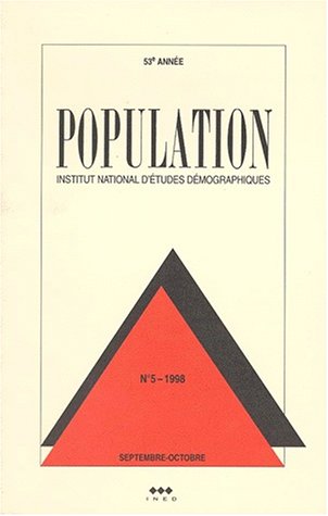 9782733230084: Population N 5 Septembre-Octobre 1998 : La Conjoncture Demographique. L'Europe Et Les Pays Developpes D'Outre-Mer