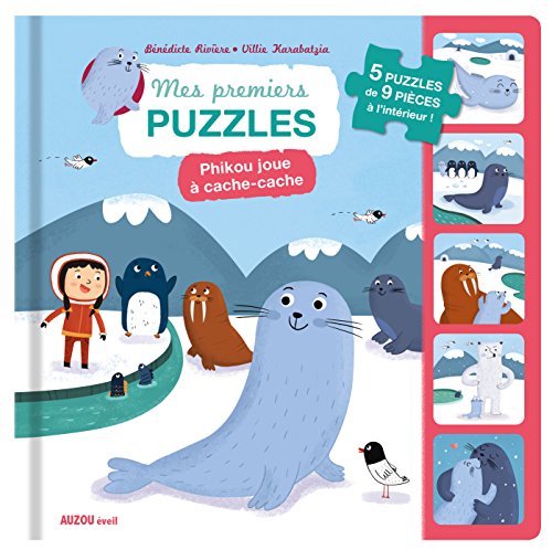 9782733843321: MES PREMIERS PUZZLES - PHIKOU JOUE  CACHE-CACHE: Avec 5 puzzles de 9 pices  l'intrieur !