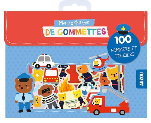 Beispielbild fr Ma pochette de gommettes : 100 pompiers et policiers zum Verkauf von medimops