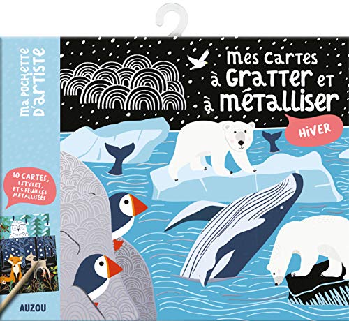Stock image for Mes cartes  gratter et  mtalliser Hiver : Avec 10 cartes, 1 stylet, et 5 feuilles mtalises for sale by medimops