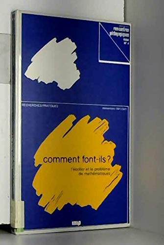 Image d?archive pour Rencontres p�dagogiques, N� 4, 1984 : Comment font-ils ? : L'�colier et le probl�me de math�matiques