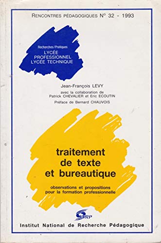 Stock image for Traitement de texte et bureautique for sale by Ammareal