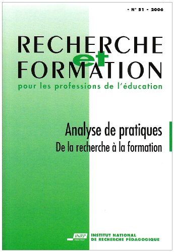 9782734210337: Recherche et formation, N 51/2006 : analyse de pratiques : De la recherche  la formation